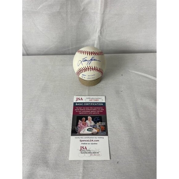 Larry Anderson signed 40 wins 49 saves autographed OMLB Baseball JSA #AE72405 - Picture 1 of 4